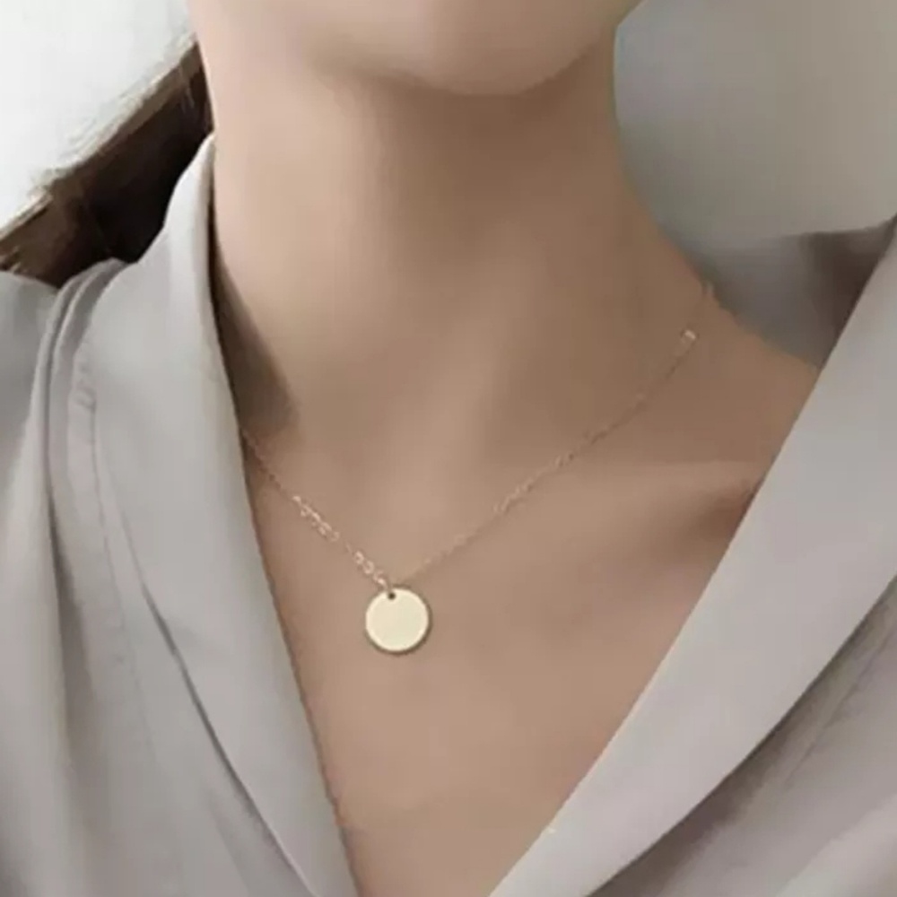 Multi Layer 2 Necklaces in One Gold Color - Picture 4 of 5